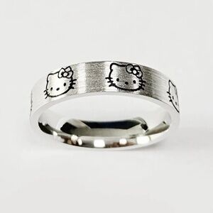 Silver 925 Hello Kitty 🌸 Adjustable ring (1 ring) adorable dainty